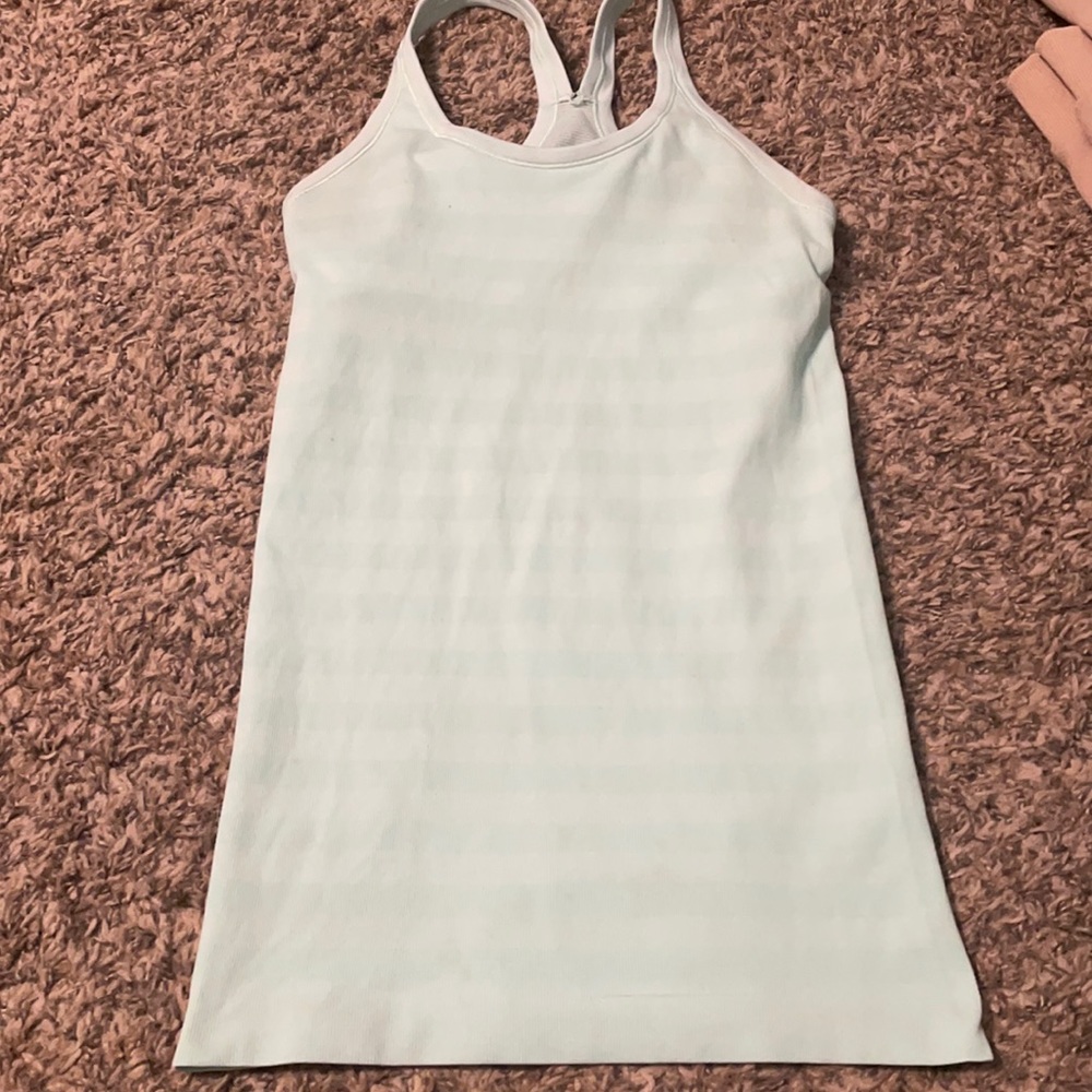 Lululemon mint green tank